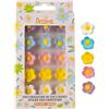 Decora 0500518 Confezione da 15 Fiorellini Medi Assortiti in Zucchero