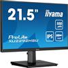 iiyama Prolite XUB2292HSU-B6 54,6 cm 21,5 monitor LED IPS Full-HD 100Hz HDMI DP USB3.2 FreeSync