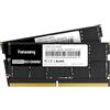 fanxiang RAM DDR5 64GB (2x32GB) 5600MHz - DDR5 SO-DIMM CL45 - Memoria Gaming per Computer Portatili/Laptop/Notebook - nero