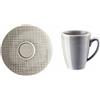 ROSENTHAL STUDIO-LINE TAZZA ESPRESSO CON PIATTINO, MESH MOUNTAIN