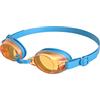 Speedo Junior Jet V2 Swimming Goggles | Kids Swim | Comfortable Fit | Adjustable Design | Anti-Fog | Anti-Leak | Learn to Swim, Empire Yellow/Neon Blue, One Size