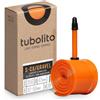 TUBOLITO Camera d'aria S-Tubo, CX/gravel, 700c/28, valvola 42 mm, arancione