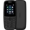 Nokia 105 2019 2G (1.77) Black DUAL SIM CELLULARE ITALIA