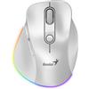 Genius Mouse Genius ergo 9000S PRO MINI RGB BT DUO wireless (BT +2.4Ghz) perla [31030039400]