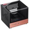 JONSBO Case Jonsbo TK-0 Mini-Tower, Mini-ITX, Tempered Glass, Nero/Legno