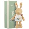 KALOO Peluche coniglio, Coccolino nascita con suono del coniglio, Con carta frusciante all'interno, 28 cm, Materiali riciclati, Compagno di giochi e coccole fin dalla nascita, K210006