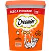 DREAMIES Mega Box 350 g - alimento complementare per gatti adulti, con delizioso pollo