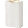 Fousenuk Cesto Portabiancheria Pieghevole Bianco, 39×53×27 cm