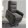 RELAXIA POLTRONA RECLINER 1 MOTORE ILARIA GRIGIO SCURO COD 002/24