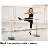Dinamica Ballet Sbarra Danza Mod.isa Senza Ruote - Base In Acciaio Mobile Con 1 Sbarra In Legno Da 1 Metro E Altezze Regolabili - Cod.30591124 Dinamica Ballet