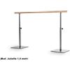 Dinamica Ballet Sbarra Danza Mod.juliette Per Principianti Base In Acciaio Mobile Con 1 Sbarra In Legno Da 1,5 Metri E Altezze Regolabili Cod.30591521 Dinamica Ballet
