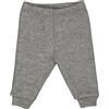 Müsli by Green Cotton Wool Boiled Pants Baby Pantaloni da Neve, Light Grey Melange, 98 Bambine