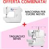 Singer COMBO! Macchina per cucire Singer M2105 + Tagliacuci Singer S0105