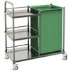 GIMA Carrello Lavanderia a 3 Ripiani - Struttura in acciaio inox