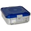 GIMA CONTAINER CON FILTRO piccolo h100 mm - Blu Forato