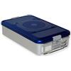GIMA Contenitore medio per sterilizzazione con filtro, h 100 mm, blu - dim 465 x 280 mm