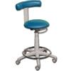 GIMA SGABELLO medico con anello poggiapiedi, colore blu