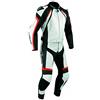 A-Pro Tuta Pelle Moto Racing Pista Sport 2 Pezzi Divisibile Giacca Pantalone Rosso 54