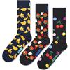 Happy Socks Confezione da 3 calzini classici a banana - calzini colorati in cotone per uomo e donna