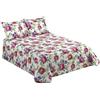 Viantala Tania 103 Set Copripiumino, Letto 180, Cotone, Fucsia e Bianco.