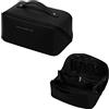 CORIOS Borsa da Toilette per Donna Borsa per Cosmetici Beauty Case da Viaggio Borsa per il Trucco Borsa da Toilette Organizer Cosmetici per Borsa Porta Trucchi da Viaggio Nero