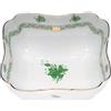 HEREND INSALATIERA QUADRATA 24 CM, APPONYI VERDE