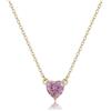 S'Agapõ Collana Girocollo Donna, Collana Donna in Acciaio e Zirconi con Simbolo Cuore | Collezione Dazzly - SDZ61