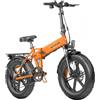 Engwe EP-2 Pro 20-Inch Fat Tires Bici elettrica pieghevole, 250W motore, 13Ah batteria - Arancione
