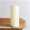 Lights4fun Candela TruGlow® a Colonna di 30 cm in Cera con LED Bianco Caldo e Fiamma Tremolante per Uso in Interni