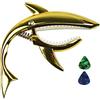 Imelod capo Guitar Capotasto Shark Capotasto per chitarra acustica ed elettrica, in lega di zinco per chitarra 6 corde con buona sensibilità della mano, nessun ronzio del tasto e durevole(Golden)