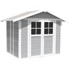 Grosfillex Casetta da giardino in pvc grosfillex deco 5 grigio e bianco 295x261x236 cm - cod. 22905235