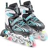 Apollo Super blades X Pro | Pattini in linea regolabili fino a 4 misure per bambini | Rotelle LED | Misura S, M, L | Pattini per Bambina e Bambino | Comodi e robusti pattini a rotelle