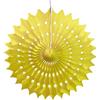 Party Pro Mini ventaglio, Carta velina, Giallo, 20 x 20 x 20 cm