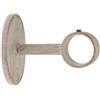 Ateliers28 FER TENDANCE | Ø20 | 1 Support Tête de Lit 5CM | Blanc Patiné Or