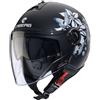 Caberg Casco Moto Jet Caberg RIVIERA V4X MIA Opaco Nero Bianco Grig