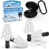Eargrace Tappi Orecchie Aereo, Eargrace 2 Coppie di Tappi Orecchie Riutilizzabili in Silicone per Aereo 26dB, con Corda in Silicone, Protezione per le Orecchie per Aereo, Concerti, Moto, Lavoro