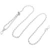 QUARKZMAN Catena per Borsa a Tracolla, 140cm Catene per Borse Regolabili Cinghia Ricambio Tracolla Catena Borse per Borse Pochette Portafogli Fai Da Te, Bianco/Argento