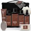 BODY & EARTH Bath Set da Bagno da Uomo 8 Pezzi, Sandalo Set Regalo da Profumato Alla Pelle, Confezione Regalo da Uomo con Sacchetto Per la Conservazione