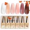 CANNI Smalto Semipermanente per Unghie 6 Colori Gel Nail Polish Soak Off UV LED per la manicure e la progettazione delle unghie 9ml C2306