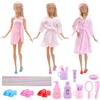 Miunana 3 Accappatoi + 2 Cappucci Doccia + 12 Accessori Da Bagno + 3 PCS Scarpe + Asciugamano Per 11.5 Pollici 30 CM Bambola (Non Include Bambola)