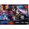 JAKKS PACIFIC Sonic the Movie Shadow Personaggio con Motocicletta 13 cm