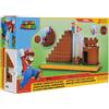 JAKKS PACIFIC Super Mario Playset Set Arrivo con mini personaggio scale castello asta e piattaforma di base