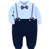 famuka Bambino Tutina Battesimo Nozze Smoking Abiti e giacche Bimbo Abbigliamento (12 mesi, Strisce)