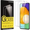 Coiwxmoi 2 Pezzi Vetro Temperato per Samsung Galaxy A52 /A52 5G /A52s 5G 6,5, HD Chiaro Ultra Trasparente, Ultra Resistente, Durezza 9H, Senza Bolle, Anti Graffio Pellicola Prottetiva per Samsung A52