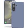 YATWIN Cover per Samsung Galaxy S24, Custodia in Silicone Morbido con Tagli di Precisione per Fotocamera, Protezione 360° con Bordi Rialzati, Grigio Lavanda