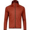 DOLOMITE HOODY M'S PELMO ZIP TECH DARK ORANGE Felpa con Cappuccio Uomo