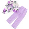 Generic Bambina Ragazzo Tuta Sportiva Top E Pantaloni Kids Felpa A Maniche Lunghe Abito da Bambina Chic Ed Elegante Felpa con Cappuccio E Pantaloni Set di Abbigliamento per Ragazze 2-14 Anni Completo Bambina