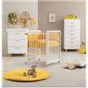 Azzurra Design Lettino Trasformabile 9in1 Glam Azzurra Design Bianco/Naturale
