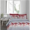 IlGruppone Il Gruppone Passione Casa Copripiumino in Flanella Felpato Prodotto Italiano 100% Cotone di Flanella Sacco e Federe - Singolo - Beige (Matrimoniale, SnowMan Rosso)