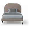 EvergreenWeb Letto 1 Piazza e Mezza in Tessuto SYDNEY Beige